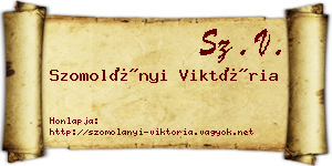 Szomolányi Viktória névjegykártya